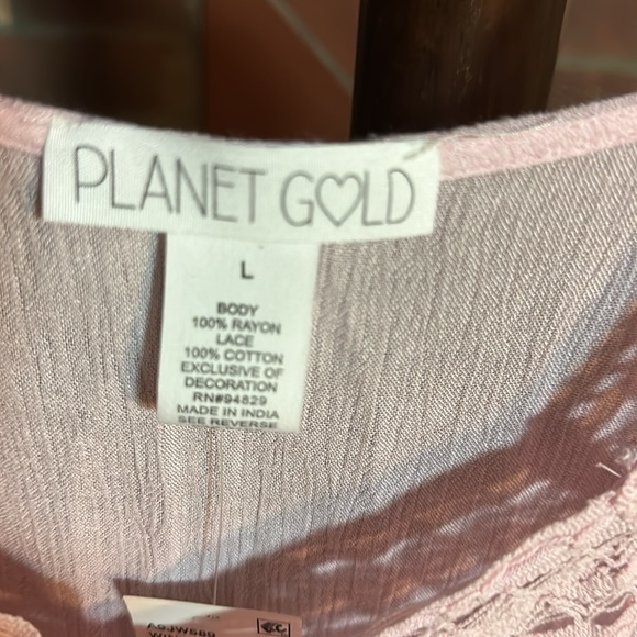 Ladies brand new size large pink long sleeve top. - Picture 2 of 5